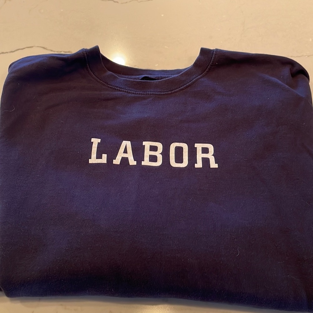 Labor crewneck sweatshirt